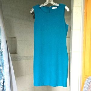Elegant Teal Sleeveless Dress